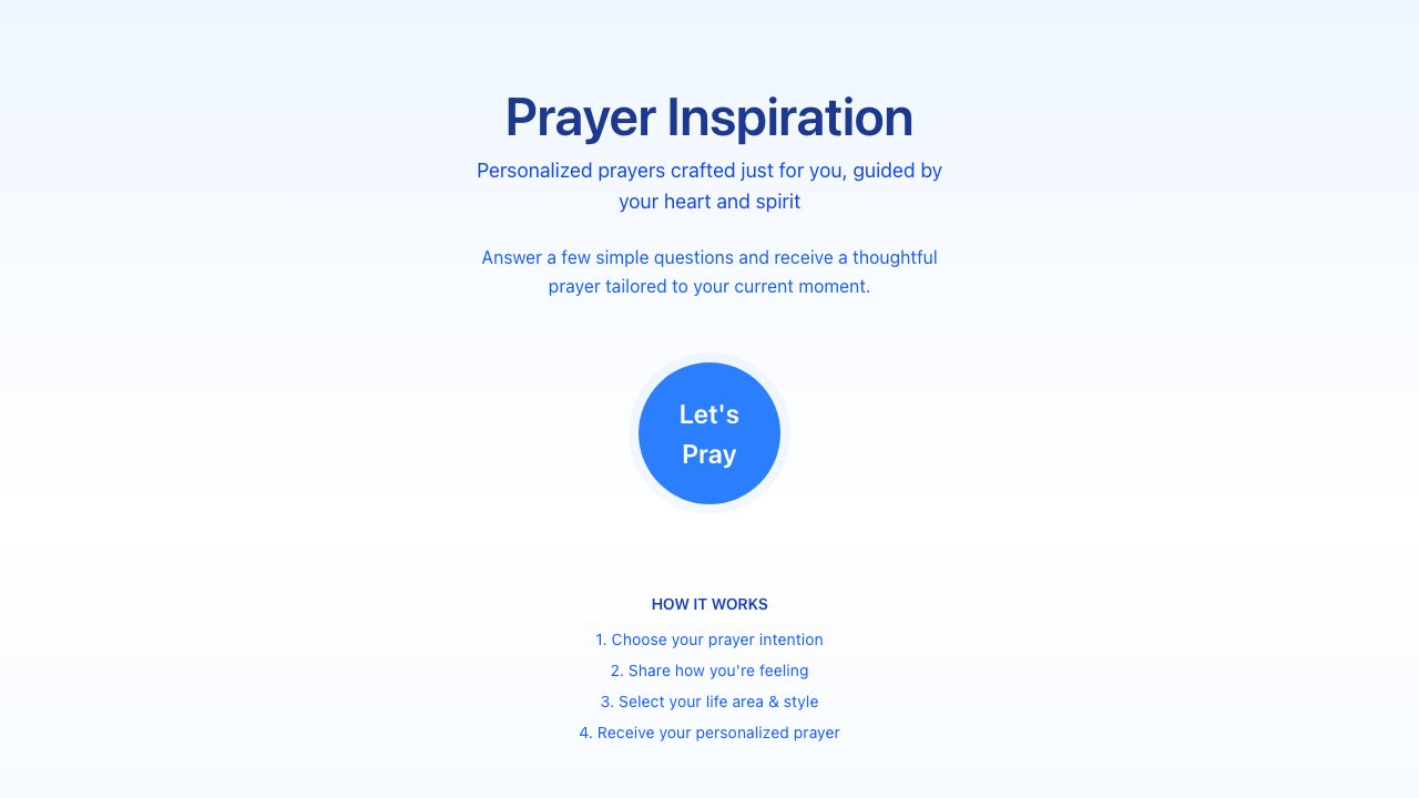 Prayer Inspiration